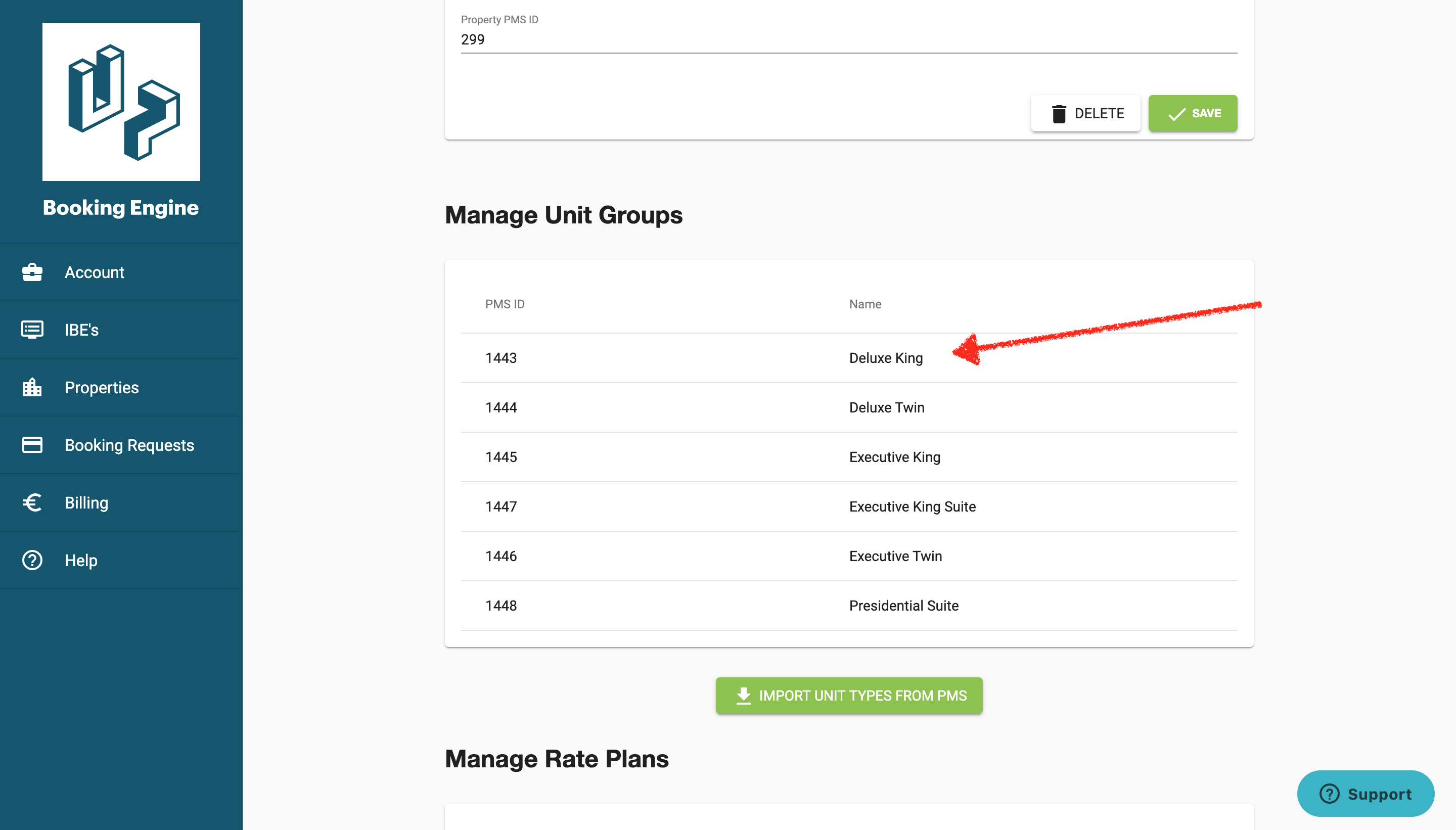 How do I update room descriptions and rate names? myIBE Help